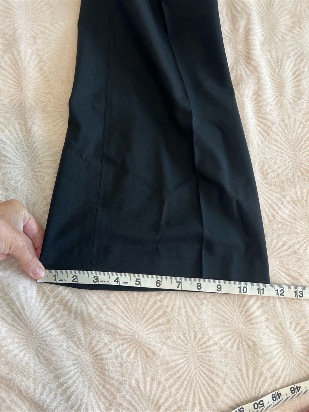 Theory Solada wool/ spandex Classic Black Wide-Leg Dress Pants - Women's 0 GREAT - Picture 12 of 12